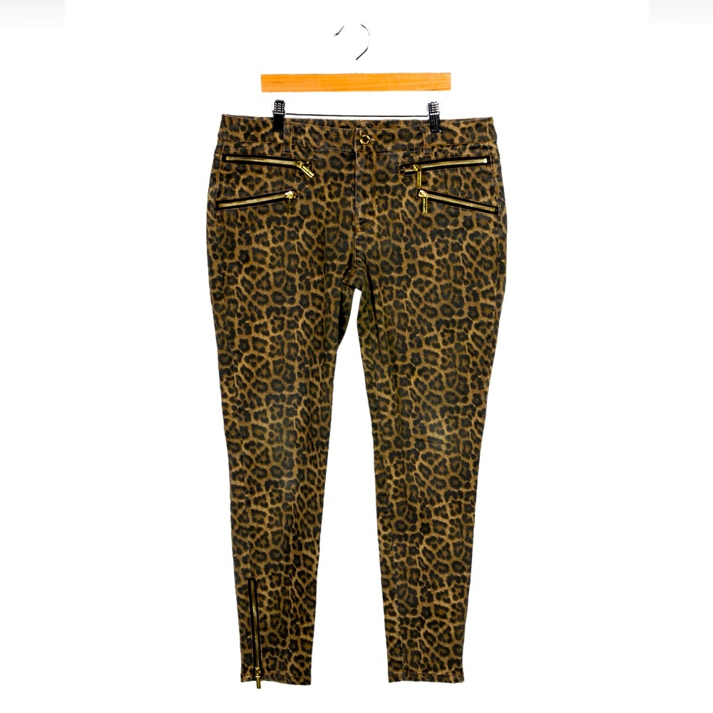 Michael Kors Animal Print Skinny Leg Pants